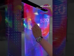 Ultra gładki 3840Hz współczynnik odświeżania danych Przejrzysty panel LED / szkło LED ekrany do dynamicznych obrazów